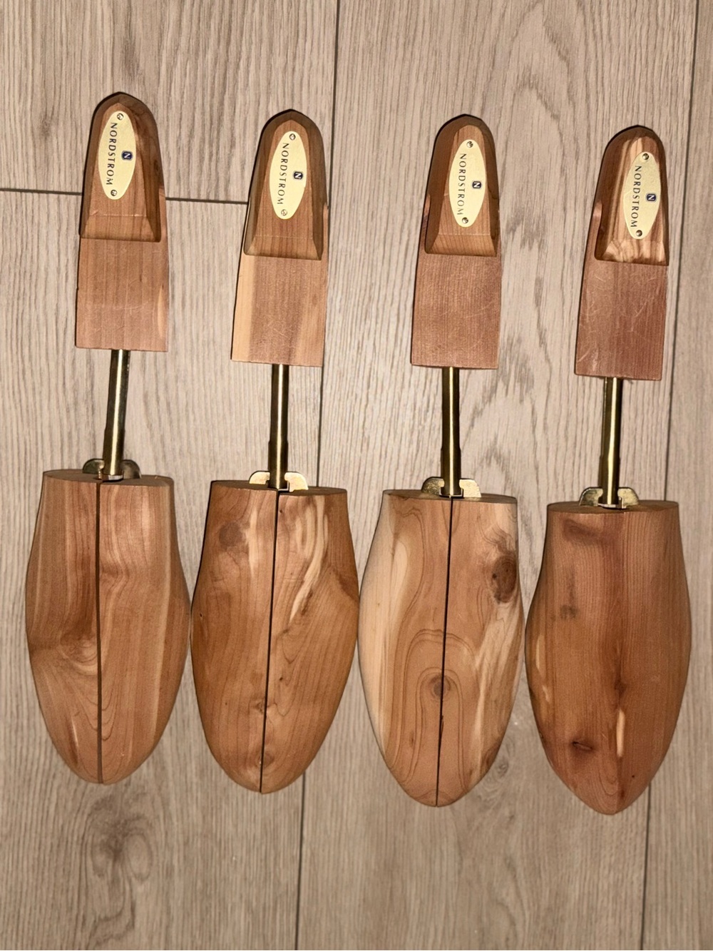 Nordstrom Made in USA Cedar Shoe Trees Stretchers Mens Large - Lot of 2 Pairs